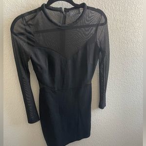 ASTR long sleeve black mini dress size S